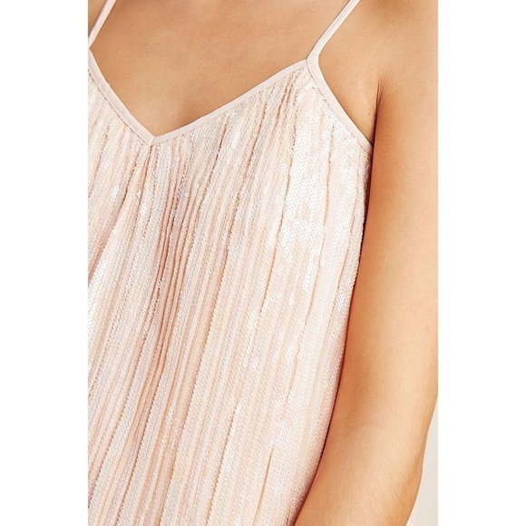 NWT Anthropologie Amelie Blush Beaded Cami sz 2 - Picture 3 of 10